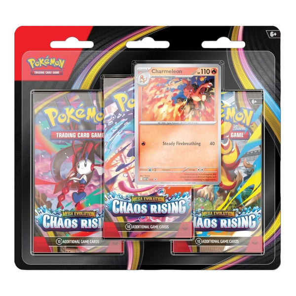 POKEMON TCG: MEGA EVOLUTION 4 CHAOS RISING 3 BOOSTER BLISTER