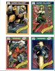 1990 IMPEL MARVEL UNIVERSE UNCUT SHEET DIAMOND BACK SABERTOOTH GHOST RIDER ENCHANTRESS DEATHLOK