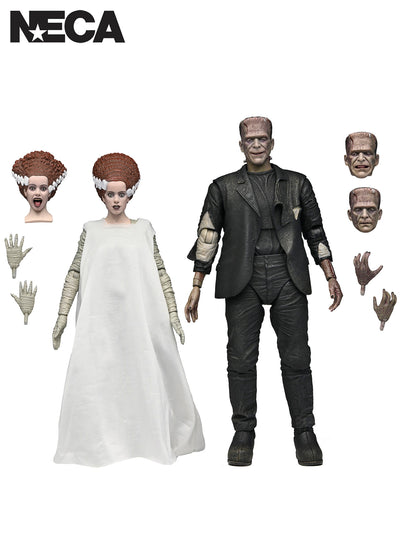 UNIVERSAL MONSTERS X BRIDE OF FRANKENSTEIN 90TH ANNIVERSARY MONSTER AND HIS MATE 2 PACK 7IN AF