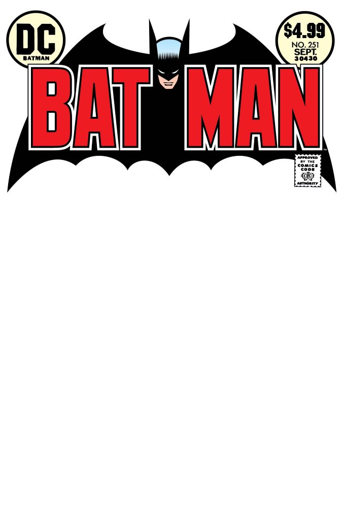 BATMAN (1940) #251 FACSIMILE EDITION (2026) CVR B BLANK CARD STOCK VAR