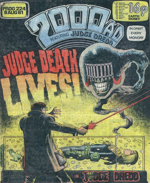 2000 AD (1977) #224 (FN/VF) - FIRST TEAM APPEARANCE OF THE DARK JUDGES