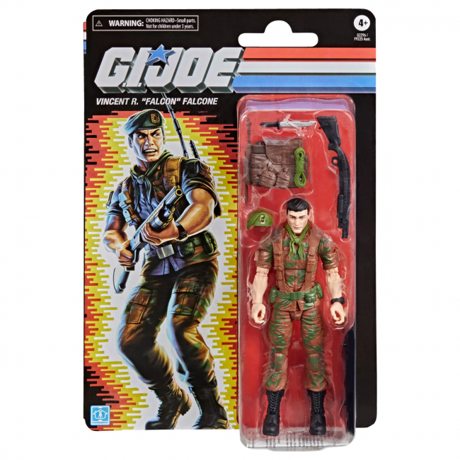 GI JOE CLASSIFIED SERIES RETRO CARDBACK VINCENT R "FALCON" FALCONE AF
