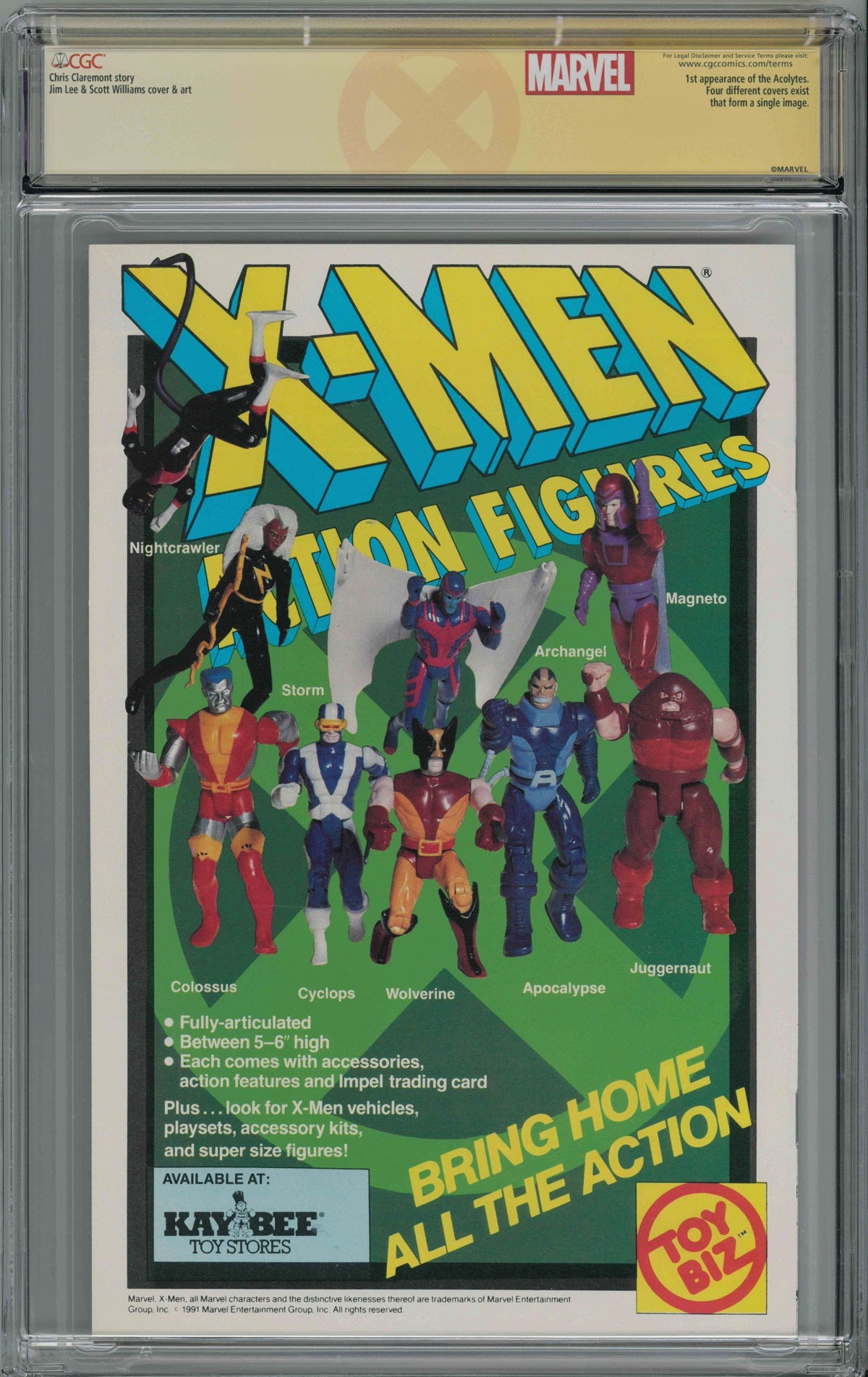 CGC X-MEN VOL 2 #1 COLOSSUS & GAMBIT COVER (9.8) SIGNATURE SERIES - SIGNED BY CHRIS CLAREMONT