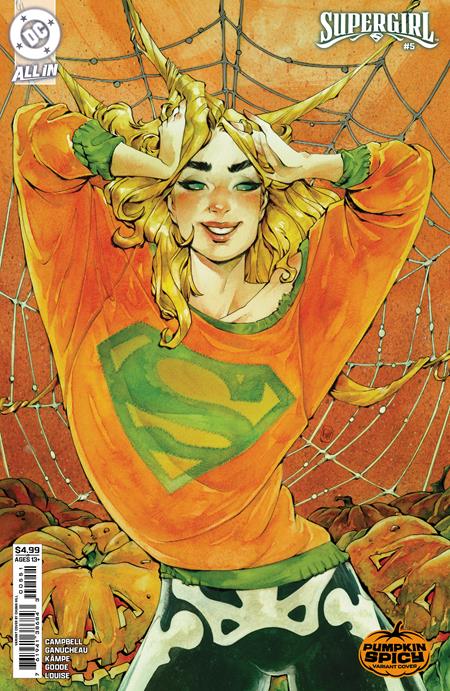 SUPERGIRL (2025) #5 CVR D CHUMA HILL PUMPKIN SPICY CARD STOCK VAR