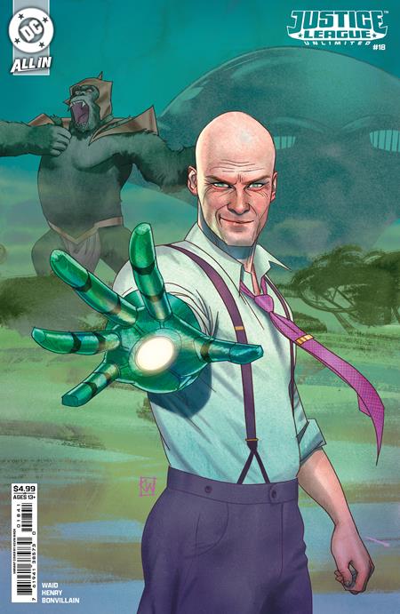 JUSTICE LEAGUE UNLIMITED (2024) #18 CVR D KEVIN WADA CARD STOCK VAR (DC K.O.)