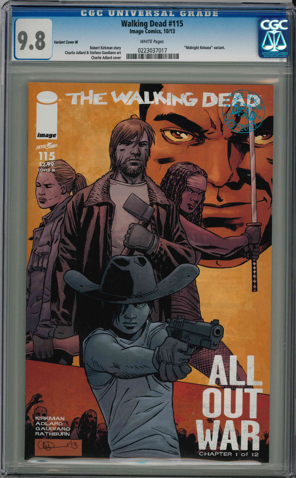 CGC WALKING DEAD (2003) #115 VARIANT COVER M (9.8)