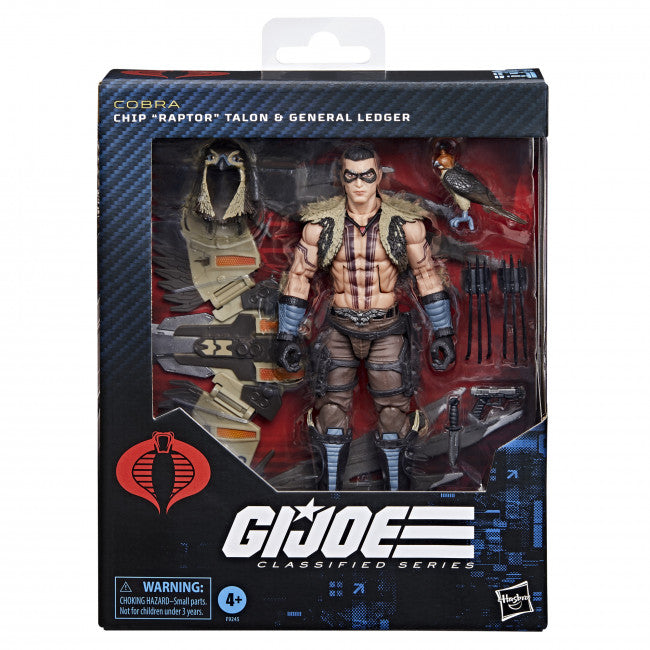 GI JOE CLASSIFIED SERIES #139 CHIP "RAPTOR" TALON AND GENERAL LEDGER AF
