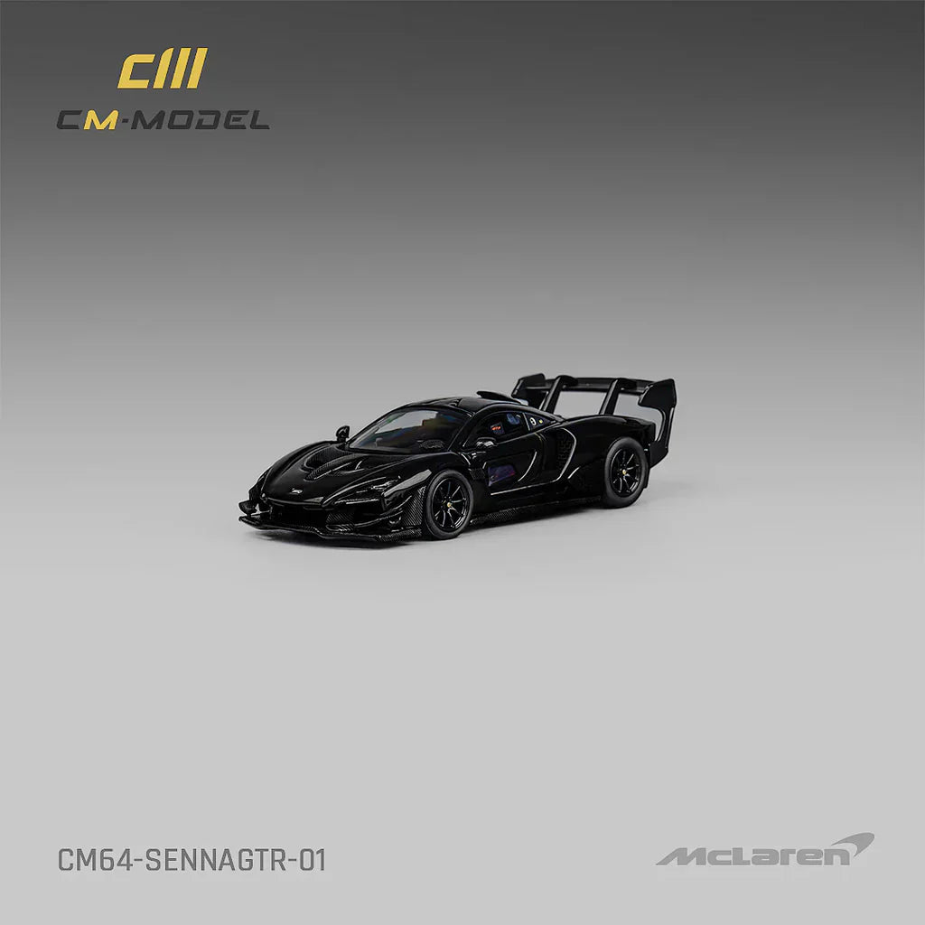 CM MODEL 1/64 MCLAREN SENNA GTR BLACK