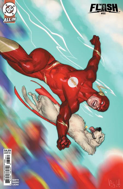 FLASH (2023) #32 CVR E BEN CALDWELL APRIL DROOLS CARD STOCK VAR