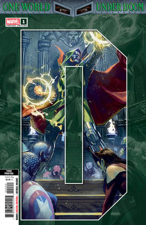 ONE WORLD UNDER DOOM (2025) #1 3RD PRINTING BEN HARVEY VAR