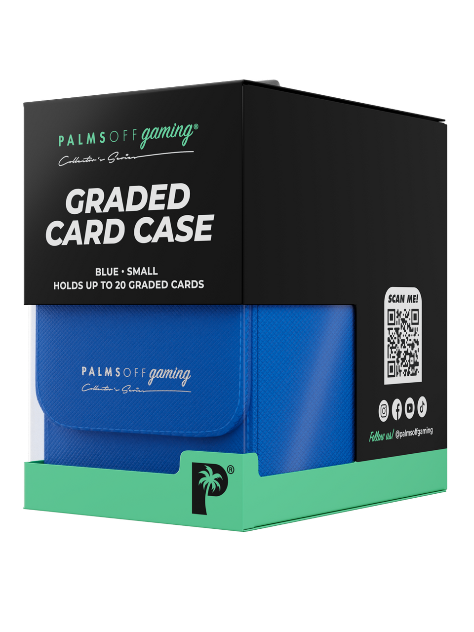 PALMS OFF GAMING COLLECTORS SERIES BLUE SMALL GRADED CARD STORAGE CASE