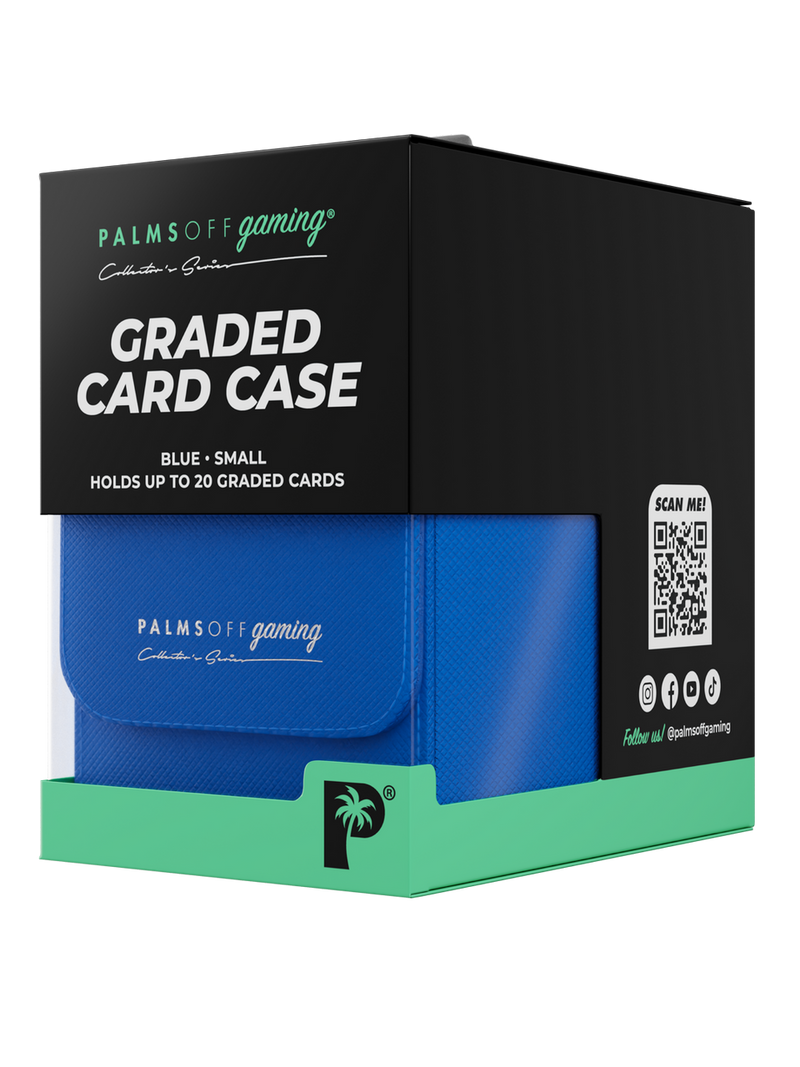PALMS OFF GAMING COLLECTORS SERIES BLUE SMALL GRADED CARD STORAGE CASE
