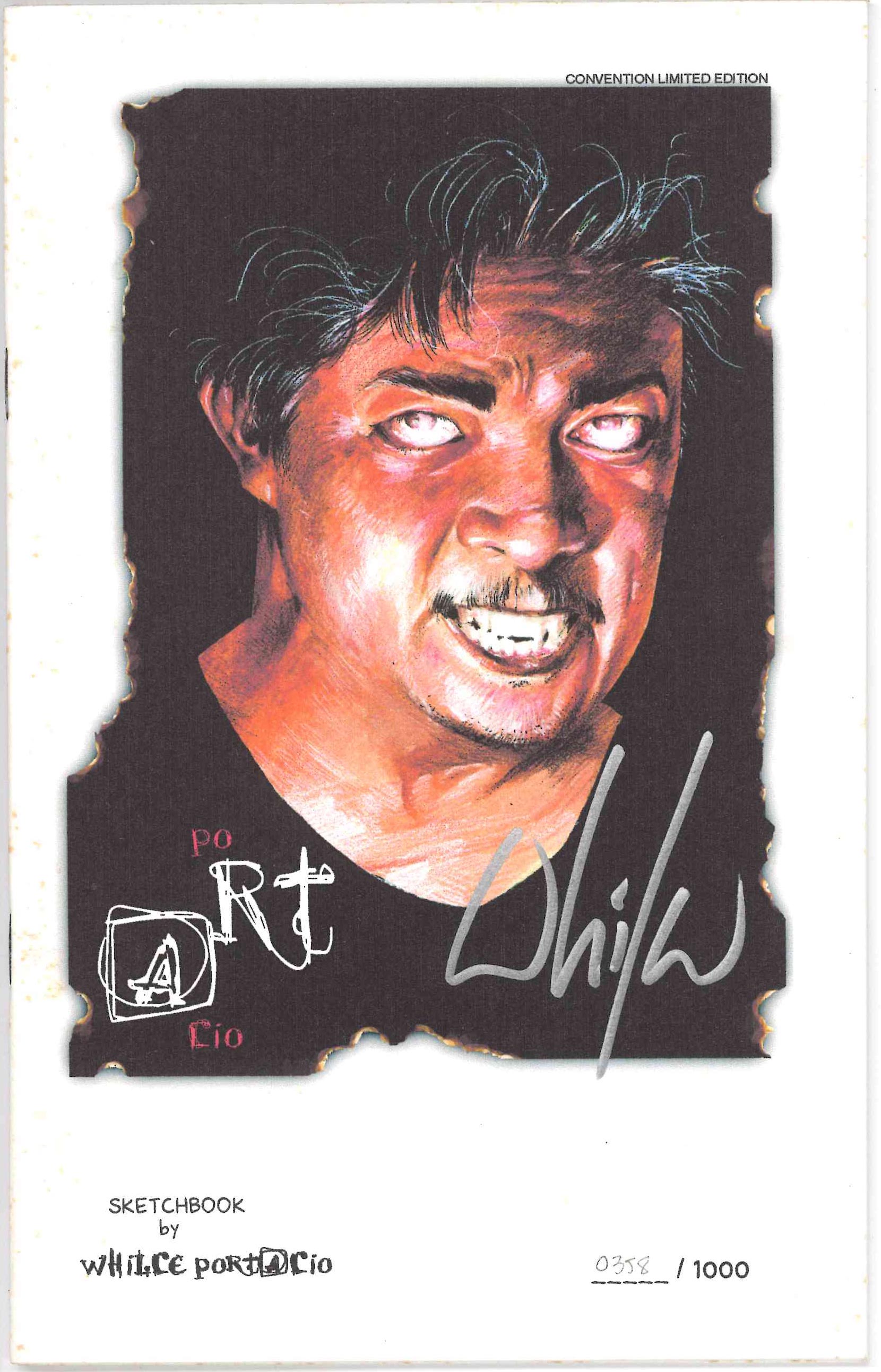 *SIGNED* WHILCE PORTACIO SKETCHBOOK (2004) - LIMITED #358/1,000