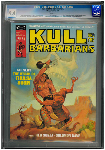 CGC KULL AND THE BARBARIANS (1975) #2 (9.4)