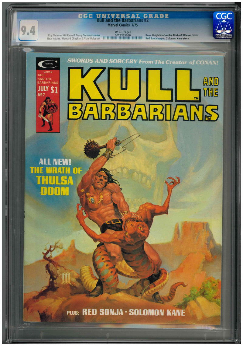 CGC KULL AND THE BARBARIANS (1975) #2 (9.4)