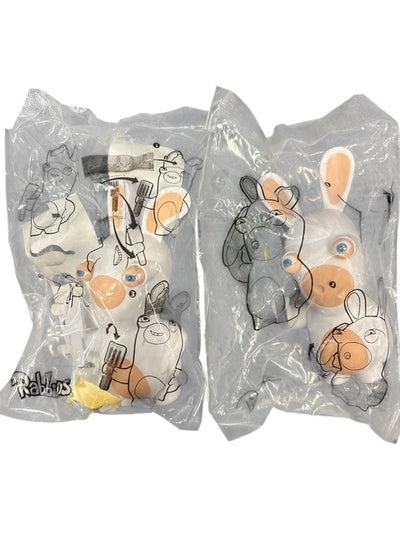 HUNGRY JACKS RABBIDS MEAL TOY (2018) - UNOPENED SET OF TWO