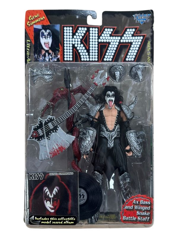 1997 MCFARLANE TOYS KISS ULTRA AF (WITH KISS RECORDS) - SET OF 4