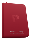 PALMS OFF GAMING COLLECTORS SERIES 9 POCKET RED ZIP TOP LOADER BINDER