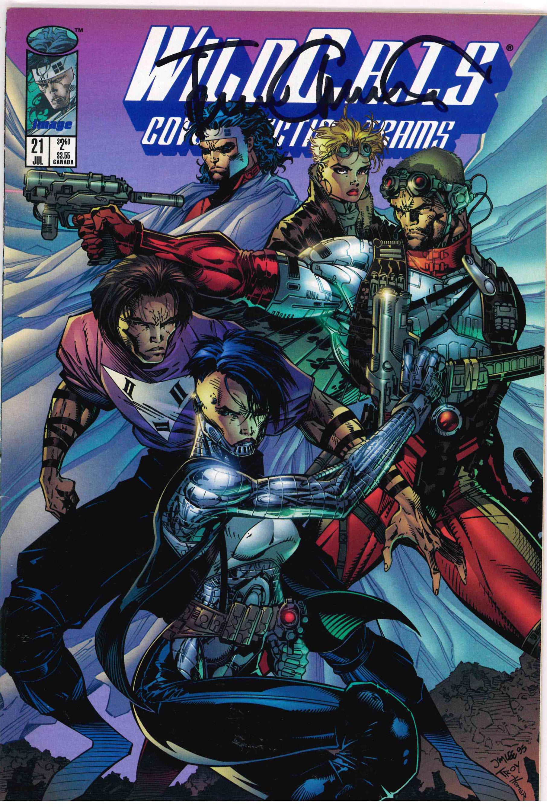WILDCATS (1992) #21 - SIGNED BY TRAVIS CHAREST