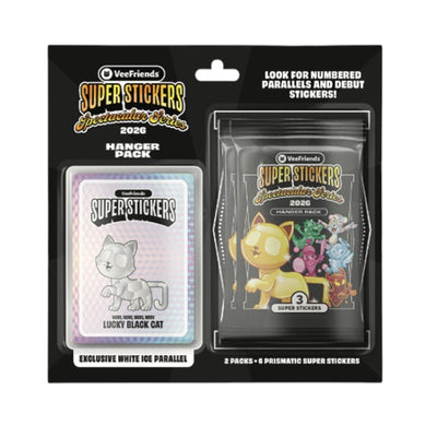 2026 VEEFRIENDS SUPER STICKERS SPECTACULAR SERIES WHITE ICE HANGER PACK