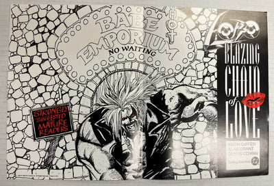VINTAGE (1992) LOBO BLAZING CHAIN OF LOVE FOLDED PROMO POSTER