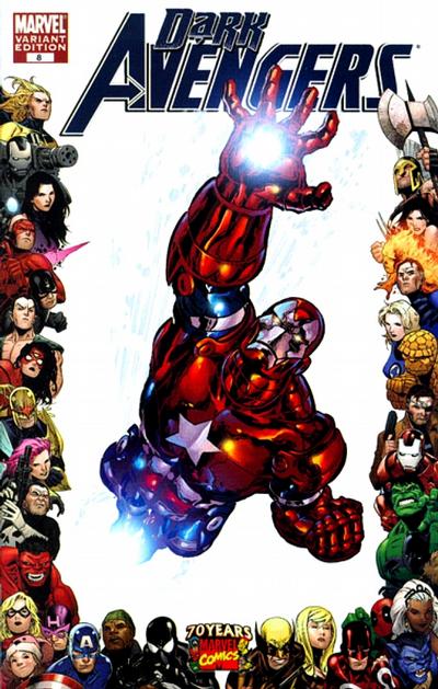 DARK AVENGERS (2009) #8 10 COPY INCV 70TH FRAME VAR DAX