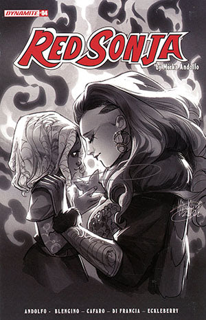 RED SONJA VOL 9 #4 CVR F 10 COPY INCV ANDOLFO B&W