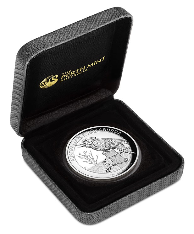 AUSTRALIAN KOOKABURRA 2016 5oz SILVER PROOF HIGH RELIEF COIN