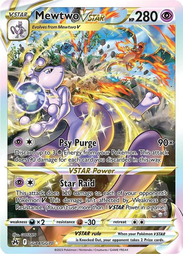 POKEMON TCG: CROWN ZENITH MEWTWO VSTAR GG44/GG70 ULTRA RARE