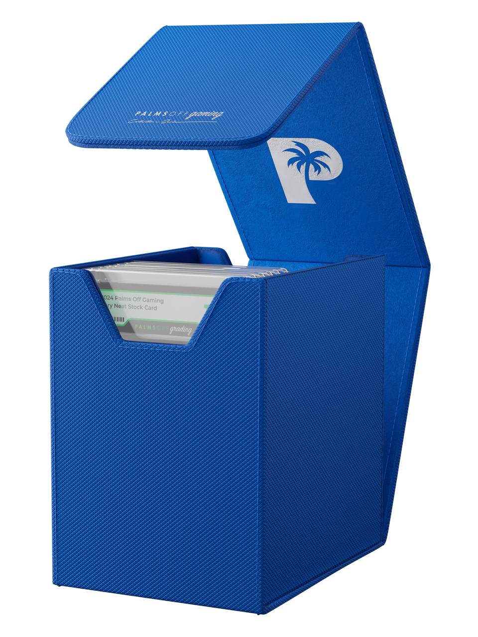 PALMS OFF GAMING COLLECTORS SERIES BLUE SMALL GRADED CARD STORAGE CASE