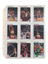 1991/92 NBA HOOPS BASKETBALL **PARTIAL** BASE CARD SET WITH ALBUM