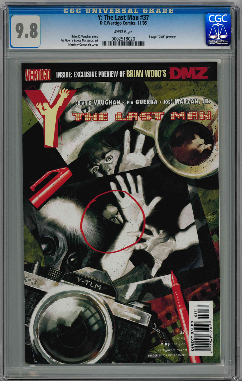 CGC Y: THE LAST MAN (2002) #37 (9.8)