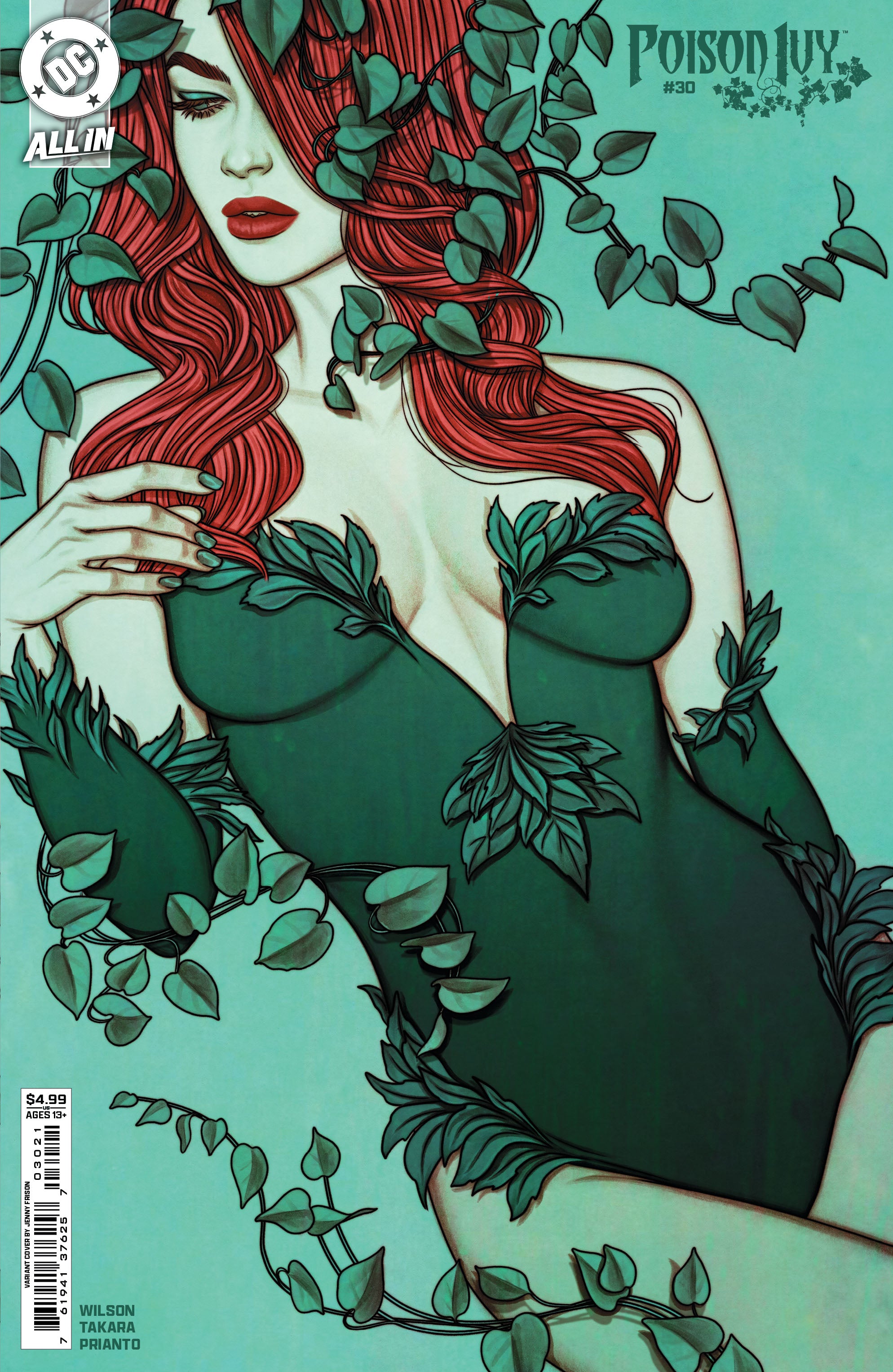 POISON IVY (2022) #30 CVR B JENNY FRISON CARD STOCK VAR