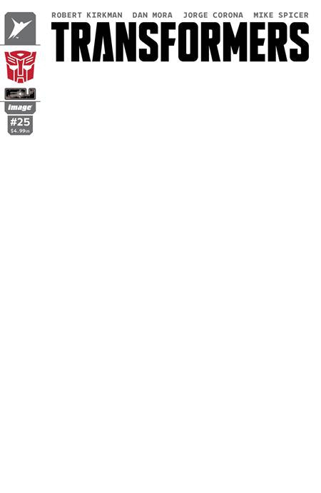 TRANSFORMERS (2023) #25 CVR G BLANK SKETCH AUTOBOT VAR
