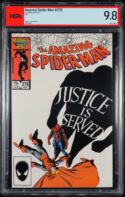 AMAZING SPIDER-MAN (1986) #278 DIRECT PSA 9.8
