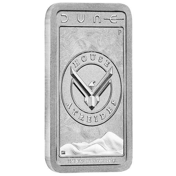 DUNE - HOUSE OF ARTEIDES 2026 10g SILVER MINTED BAR