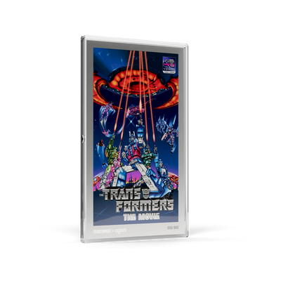 TRANSFORMERS: THE MOVIE (1986) POSTER 1oz SILVER COLLECTIBLE FOIL