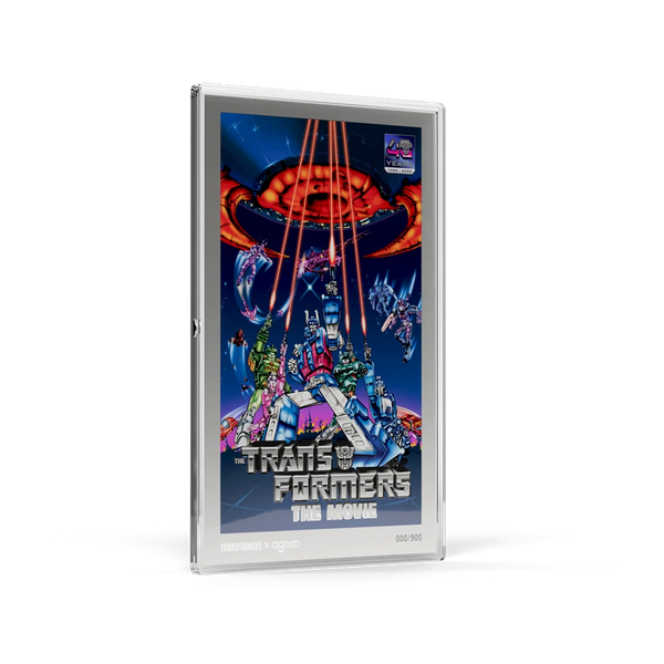 TRANSFORMERS: THE MOVIE (1986) POSTER 1oz SILVER COLLECTIBLE FOIL