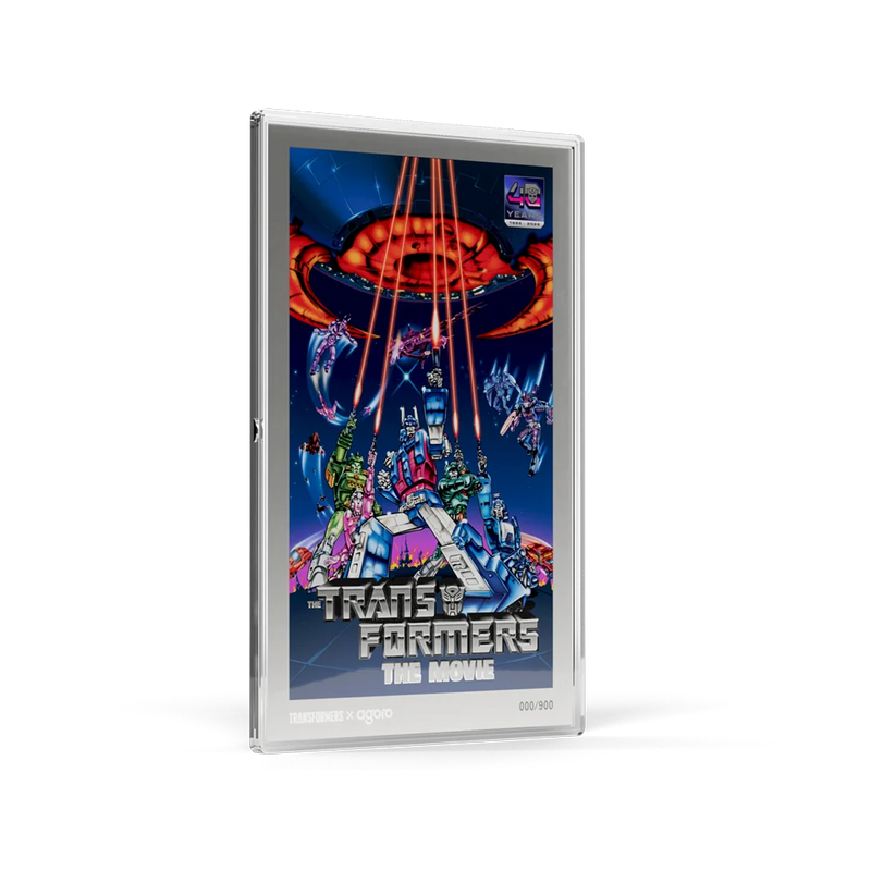 TRANSFORMERS: THE MOVIE (1986) POSTER 1oz SILVER COLLECTIBLE FOIL