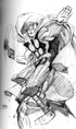 *SIGNED/FULL PAGE MARKER SKETCH* ANDREW ROBINSON ART HOG SKETCHBOOK (2012)