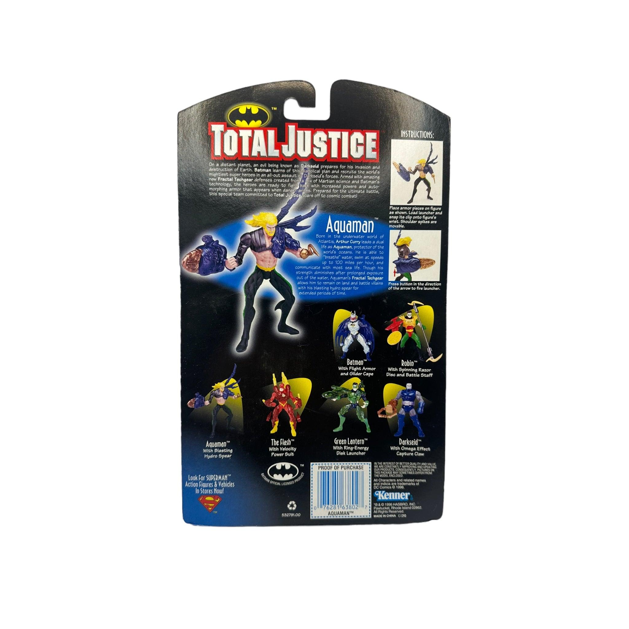 1996 KENNER TOTAL JUSTICE AQUAMAN AF - Kings Comics