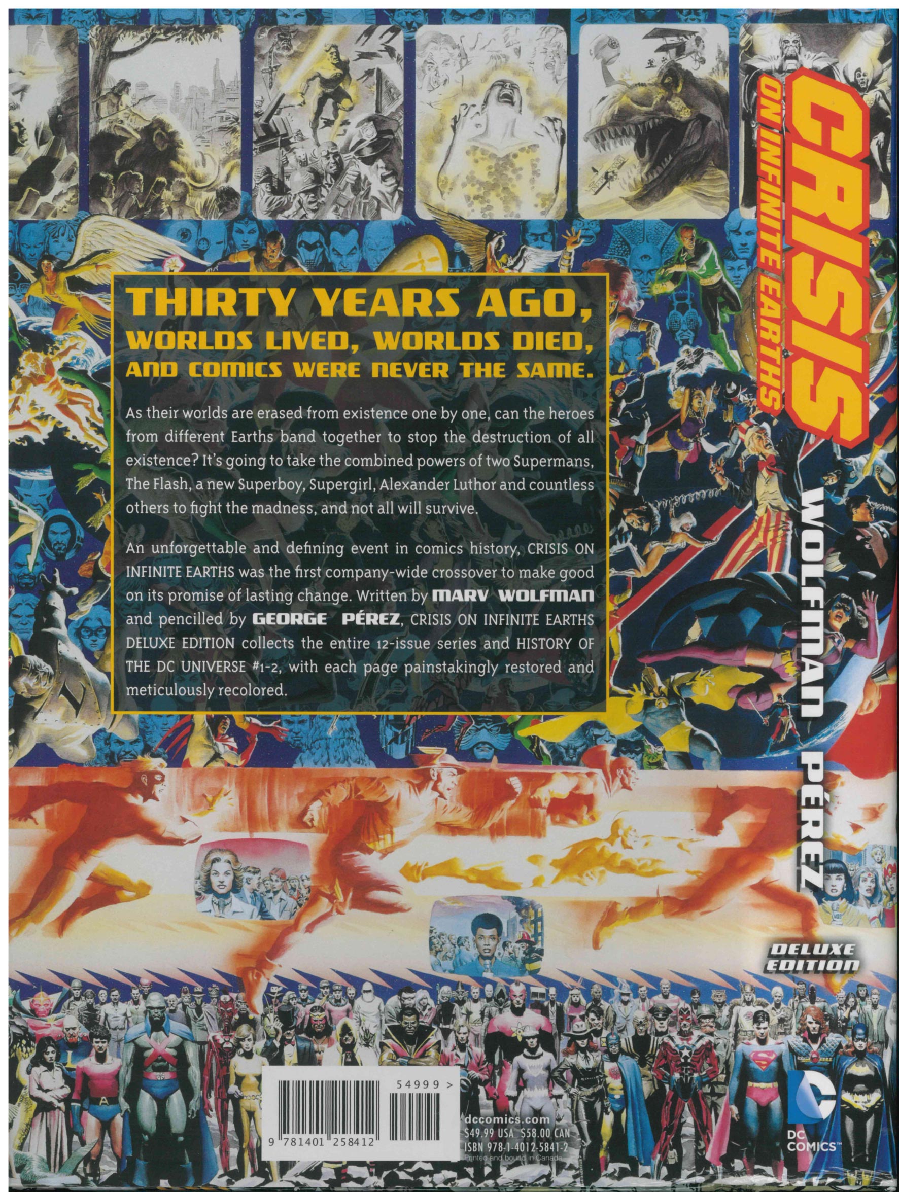 CRISIS ON INFINITE EARTHS HC (2015) DELUXE EDITION (OOP) - FIRST PRINTING (NM)