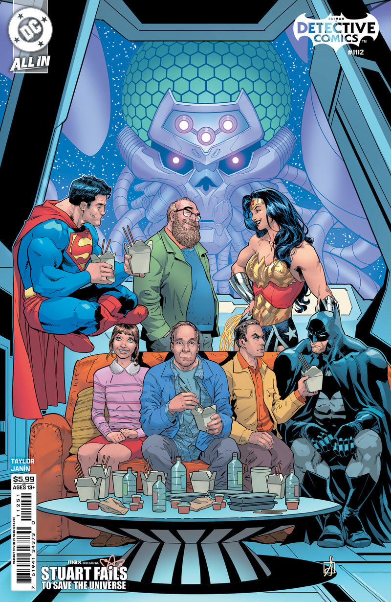 DETECTIVE COMICS (2016) #1112 CVR E SEAN IZAAKSE STUART FAILS TO SAVE THE UNIVERSE CARD STOCK VAR
