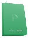 PALMS OFF GAMING COLLECTORS SERIES 9 POCKET GREEN ZIP TOP LOADER BINDER