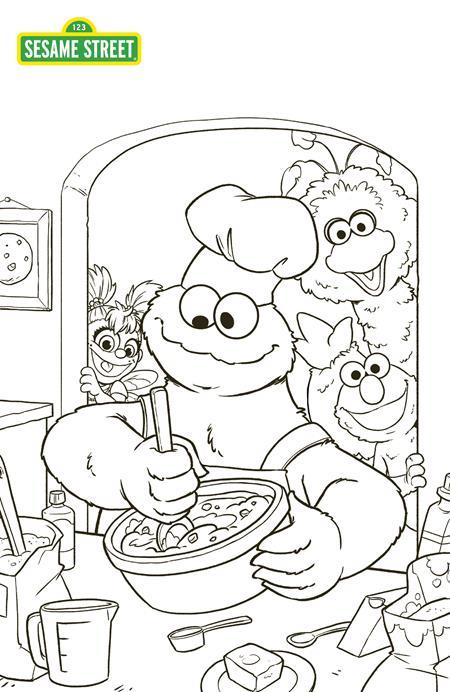 SESAME STREET (2024) #3 CVR C ALISON ACTON COLORING BOOK VAR