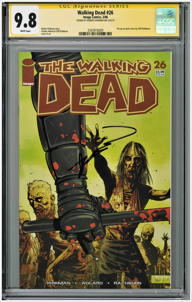 CGC WALKING DEAD (2003) #26 (9.8) SIGNATURE SERIES - SIGNED BY ROBERT KIRKMAN