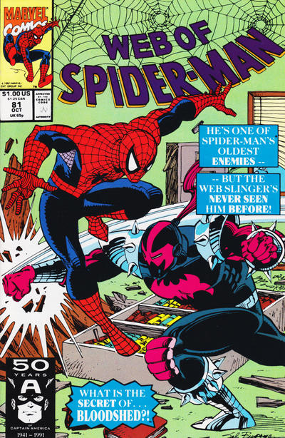 WEB OF SPIDER-MAN (1985) #81 - FIRST APPEARANCE BLOODSHED