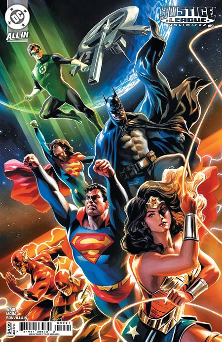 JUSTICE LEAGUE UNLIMITED (2024) #9 CVR B FELIPE MASSAFERA CARD STOCK VAR (WE ARE YESTERDAY)