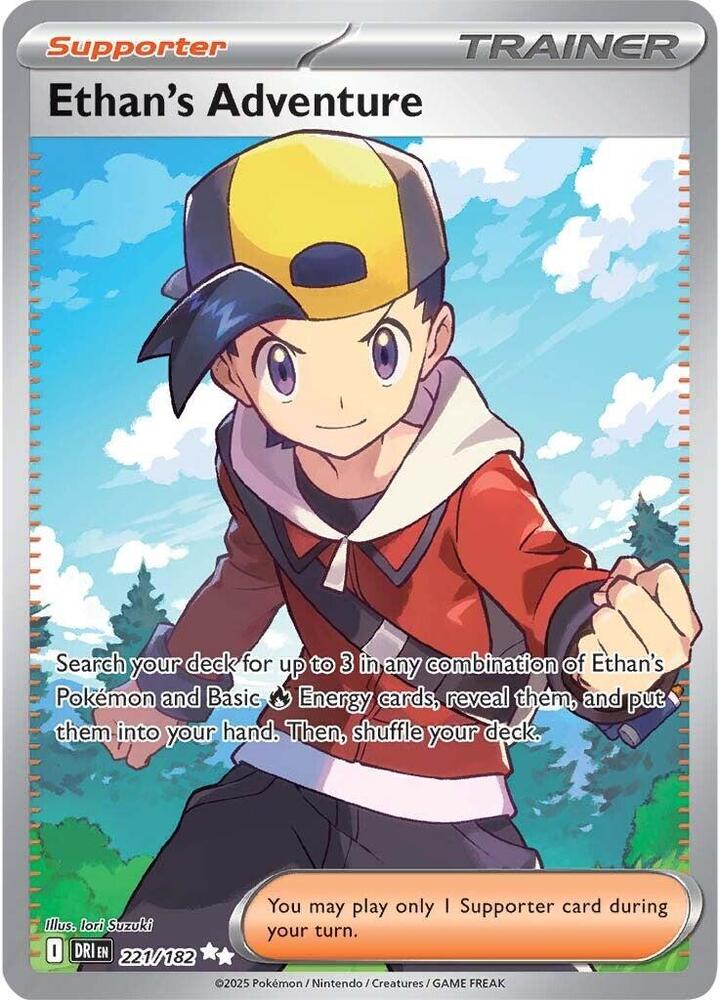 POKEMON TCG: DESTINED RIVALS ETHANS ADVENTURE 221/182 ULTRA RARE