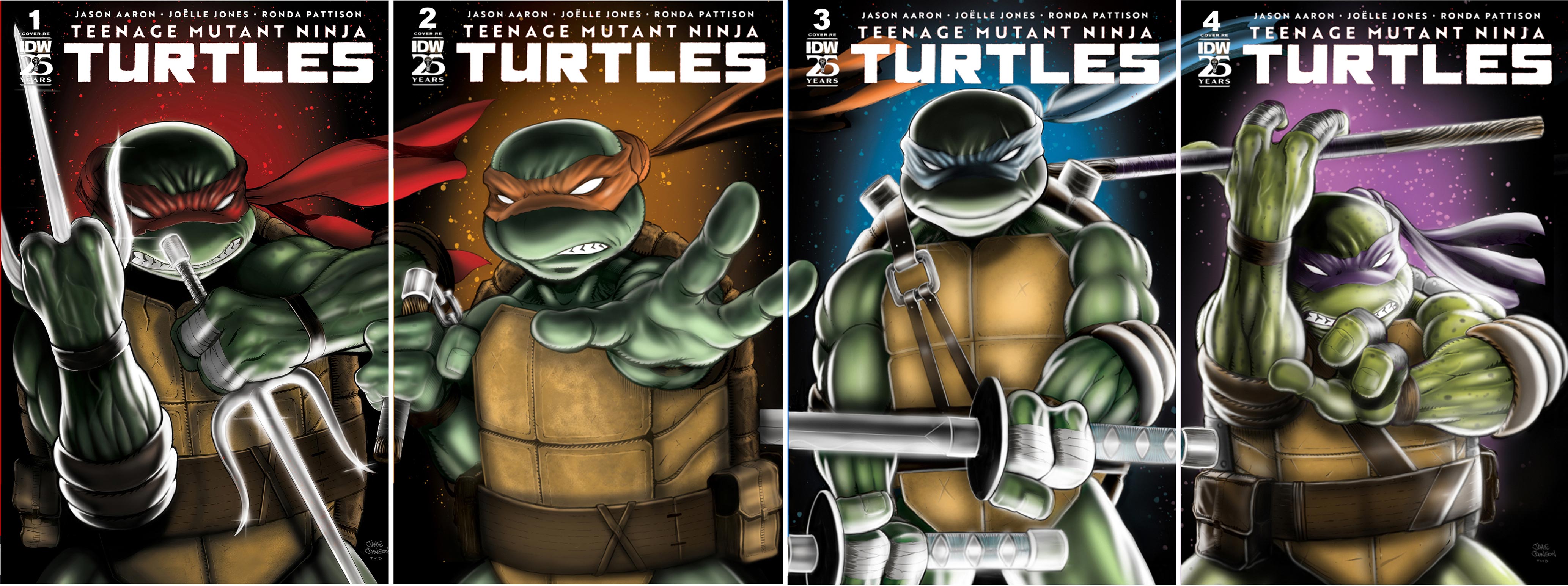 TEENAGE MUTANT NINJA TURTLES VOL 6 (2024) - "SIGNED" SET OF FOUR KINGS COMICS RETAILER EXCLUSIVE VARIANT COVERS